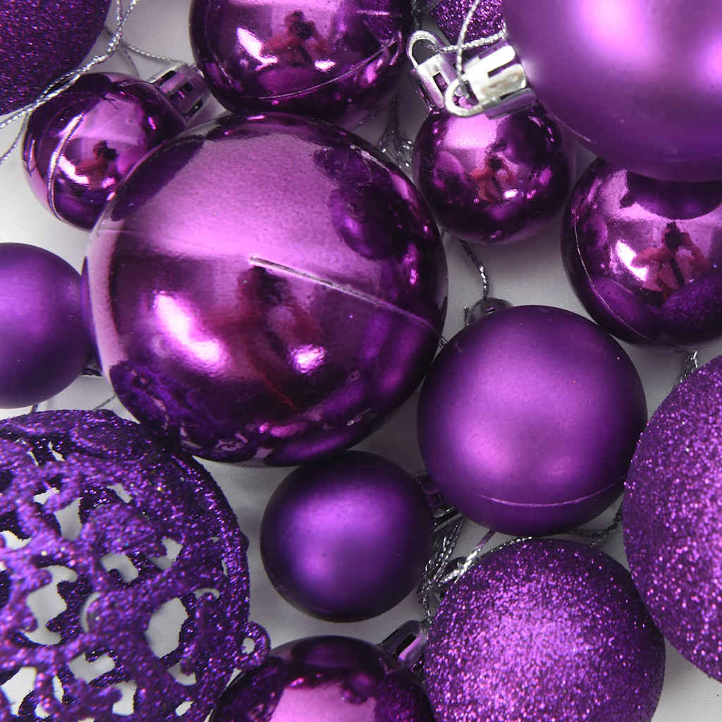 Set Palline di Natale 100 pz Viola | homemem39