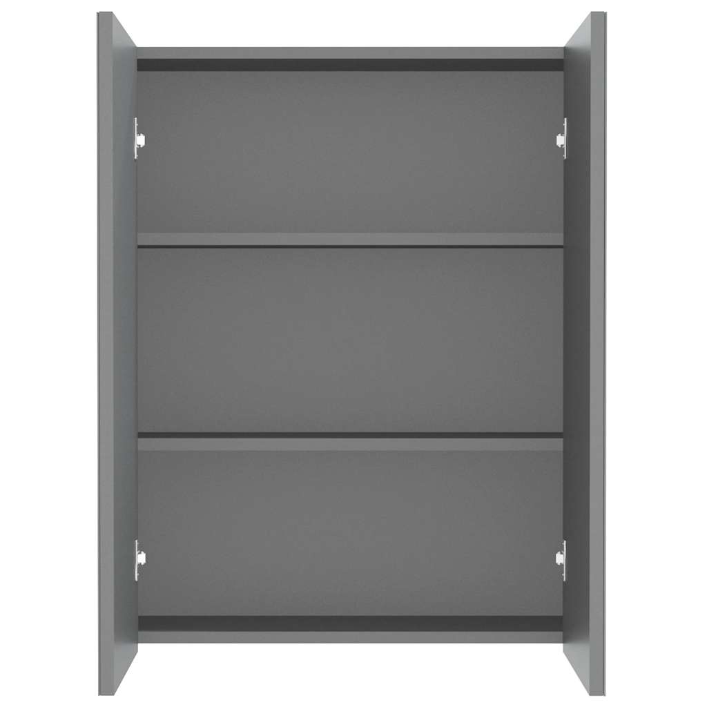 Armadietto a Specchio per Bagno 60x15x75 cm MDF Antracite | homemem39