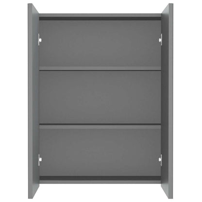 Armadietto a Specchio per Bagno 60x15x75 cm MDF Antracite | homemem39