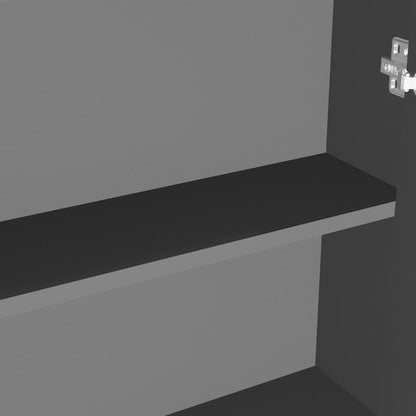 Armadietto a Specchio per Bagno 60x15x75 cm MDF Antracite | homemem39