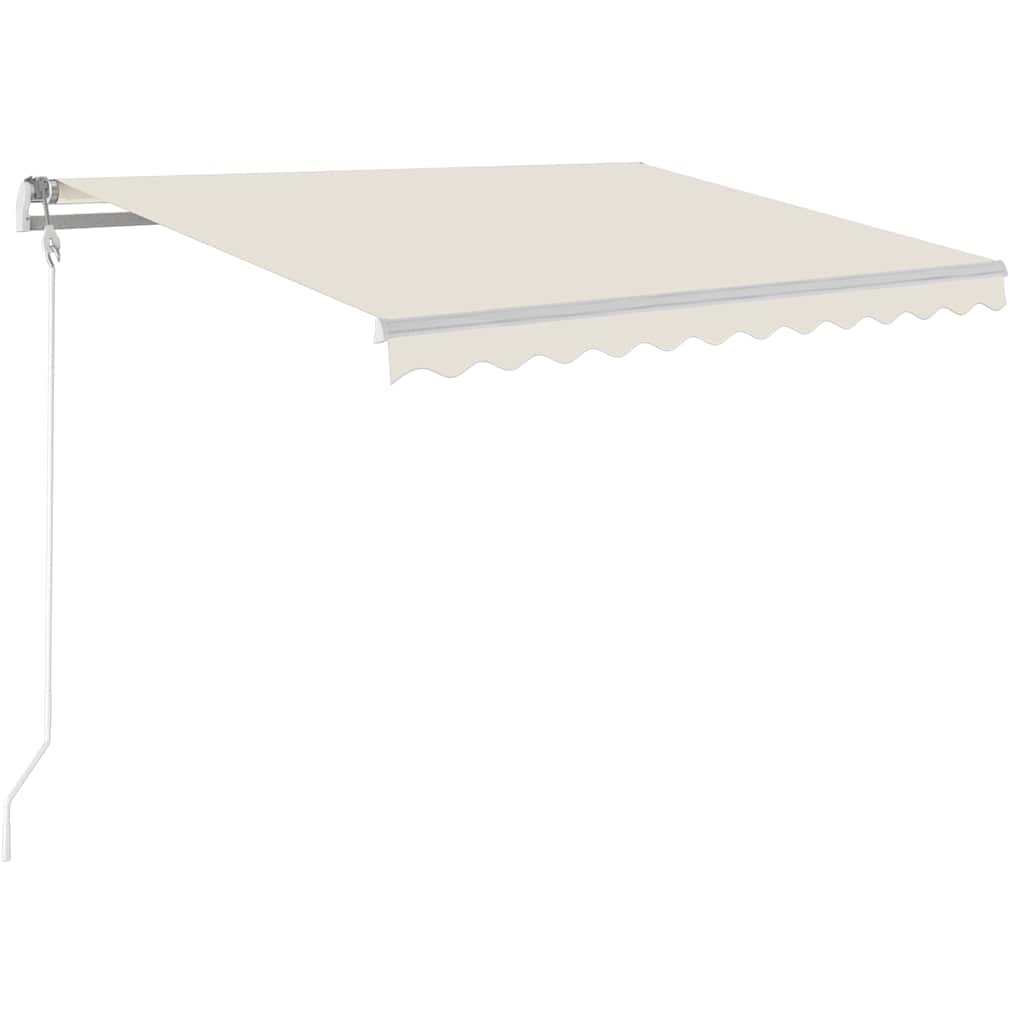 Tenda Automatica con Sensore Vento e LED 300x250 cm Crema | homemem39