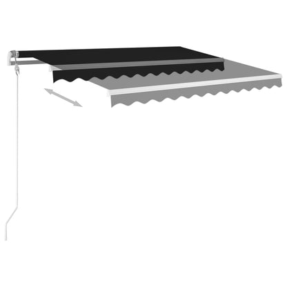 Tenda Automatica con Sensore Vento e LED 300x250 cm Antracite | homemem39
