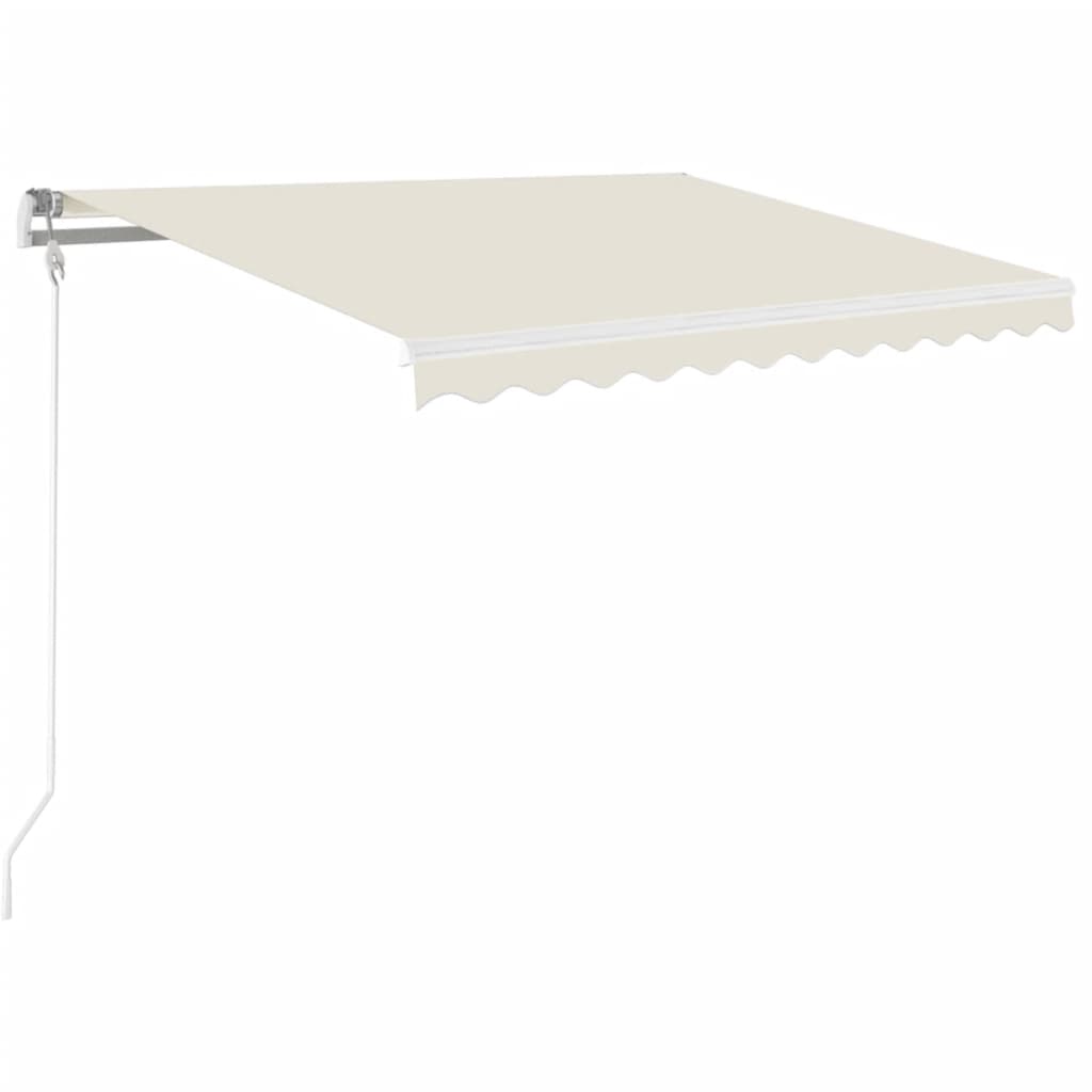 Tenda da Sole Retrattile Manuale 350x250 cm Crema - homemem39