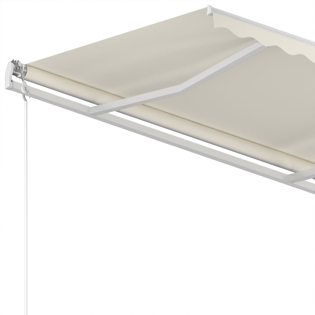 Tenda da Sole Retrattile Manuale 350x250 cm Crema - homemem39