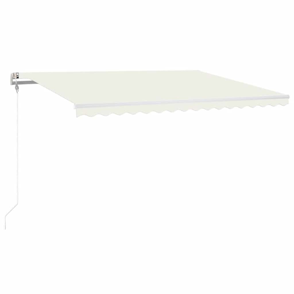 Tenda Automatica con Sensore Vento e LED 400x300 cm Crema | homemem39
