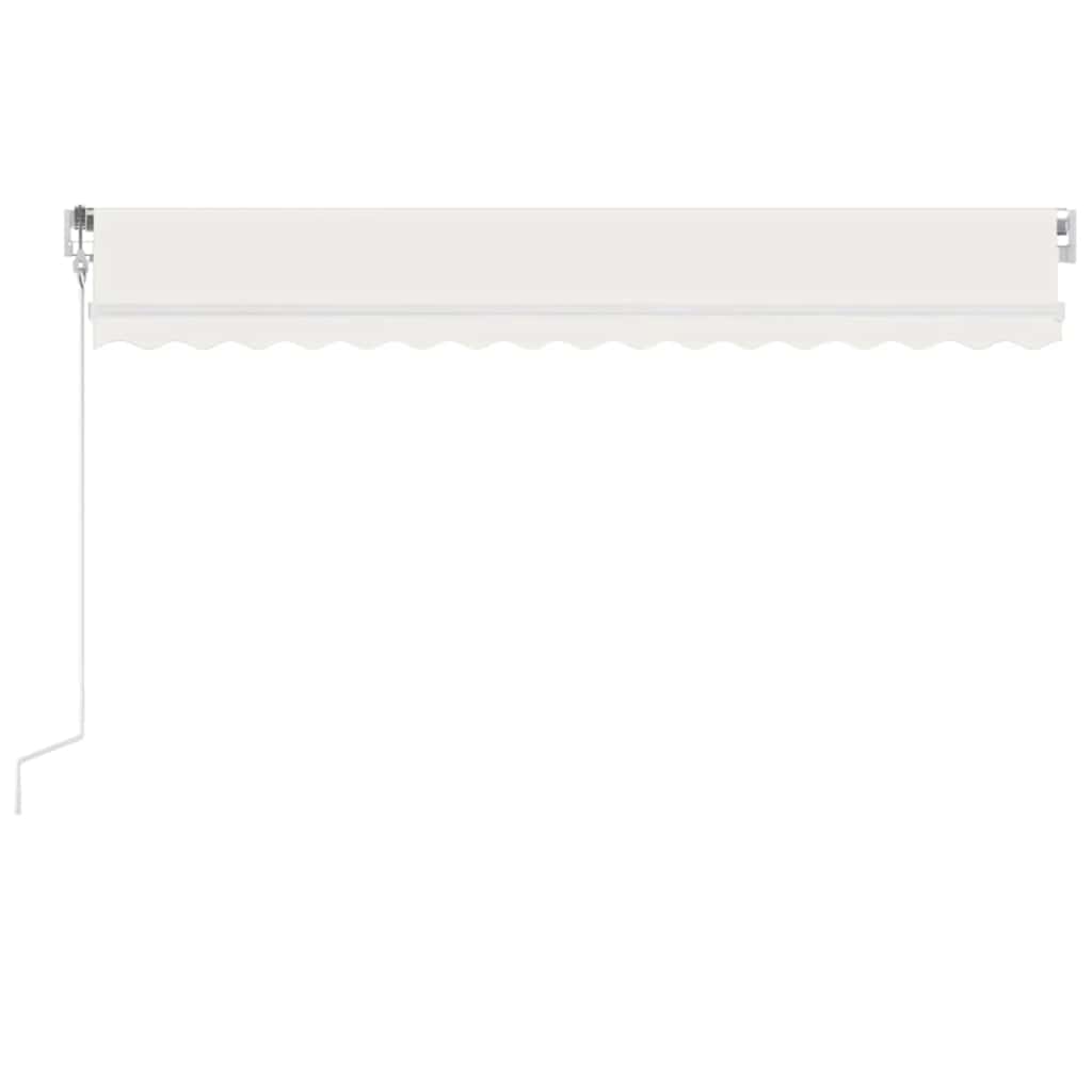 Tenda Automatica con Sensore Vento e LED 400x300 cm Crema | homemem39