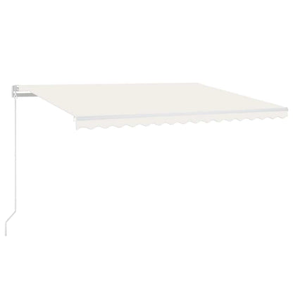 Tenda Automatica con Sensore Vento e LED 450x300 cm Crema