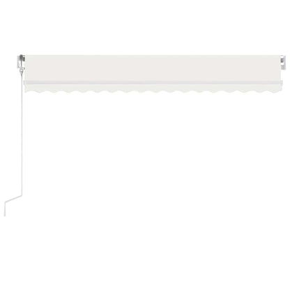 Tenda Automatica con Sensore Vento e LED 450x300 cm Crema