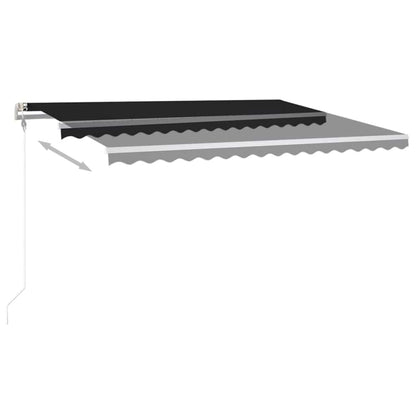 Tenda Automatica con Sensore Vento e LED 450x300 cm Antracite | homemem39
