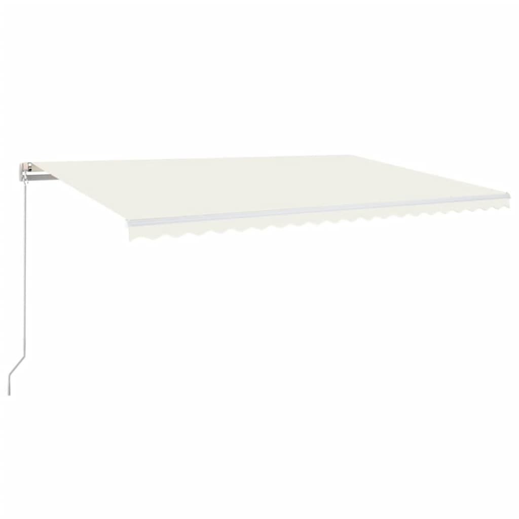 Tenda da Sole Retrattile Manuale 500x300 cm Crema