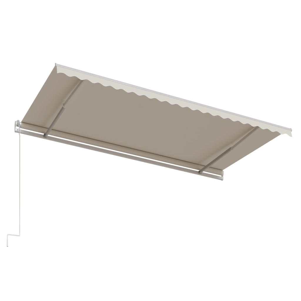 Tenda da Sole Retrattile Automatica 500x300 cm Crema - homemem39