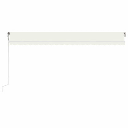 Tenda Automatica Sensore Vento e LED 500x300 cm Crema