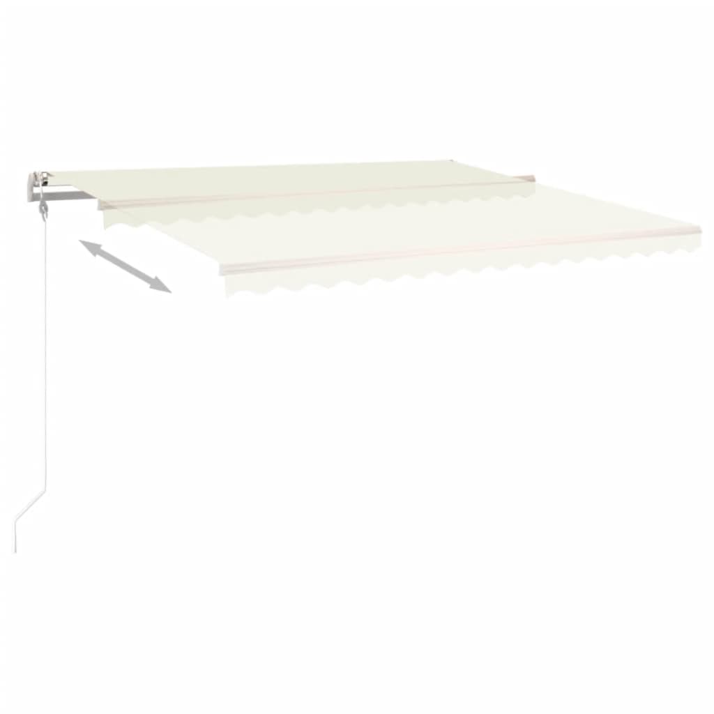 Tenda da Sole Retrattile Automatica 400x350 cm Crema - homemem39