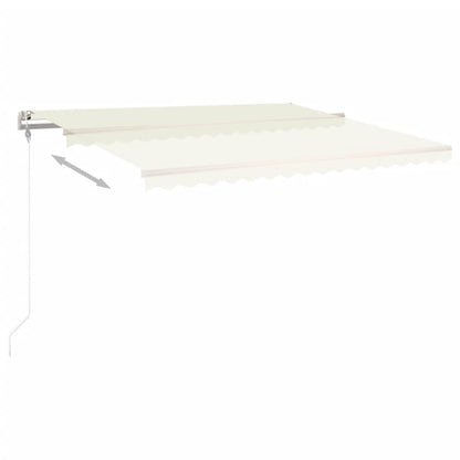 Tenda da Sole Retrattile Automatica 400x350 cm Crema - homemem39