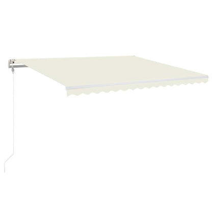 Tenda Automatica con Sensore Vento e LED 400x350 cm Crema | homemem39