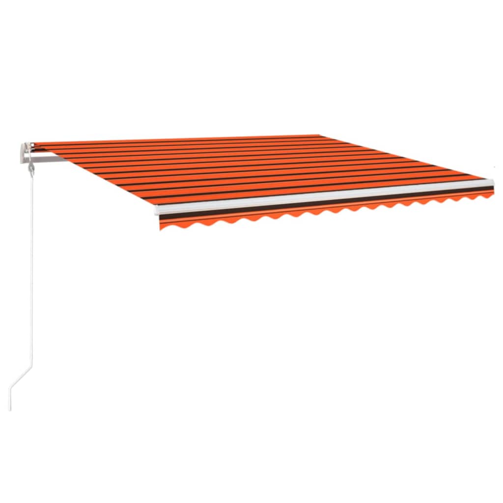 Tenda da Sole Retrattile Automatica 450x350 cm Arancio Marrone - homemem39