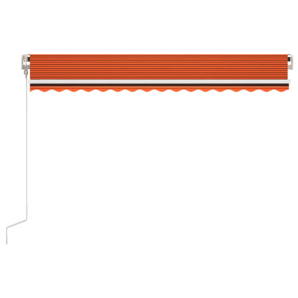 Tenda da Sole Retrattile Automatica 450x350 cm Arancio Marrone - homemem39