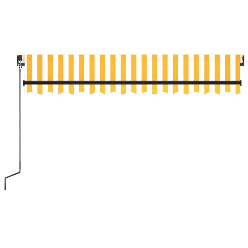 Tenda da sole manuale con LED solare 6 x 3 m