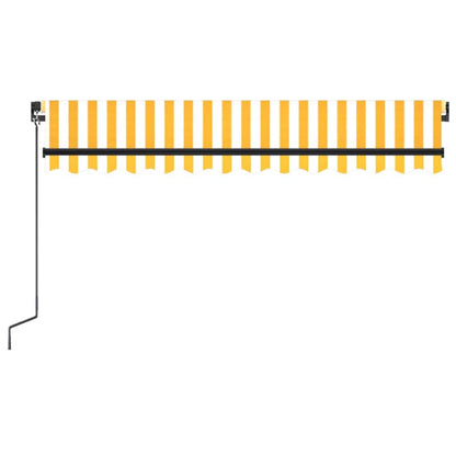 Tenda da sole manuale con LED solare 6 x 3 m