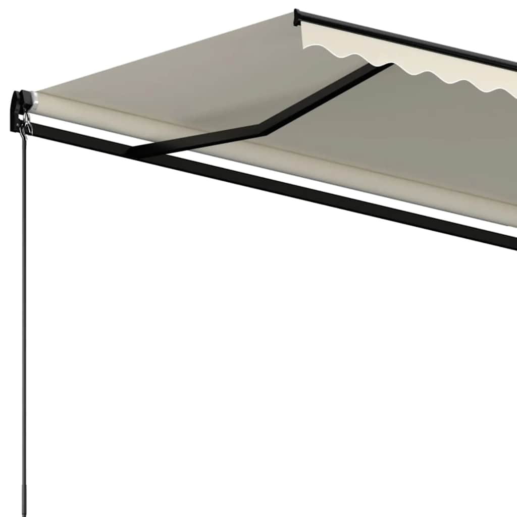 Tenda da Sole Retrattile Manuale 450x300 cm Crema | homemem39