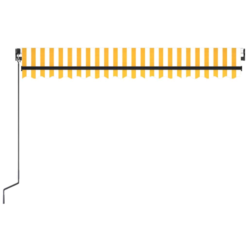 Tenda da sole manuale con LED solare 6 x 3 m
