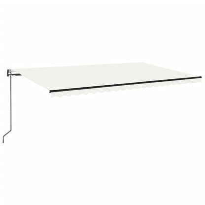 Tenda Automatica con Sensore Vento e LED 500x300 cm Crema | homemem39
