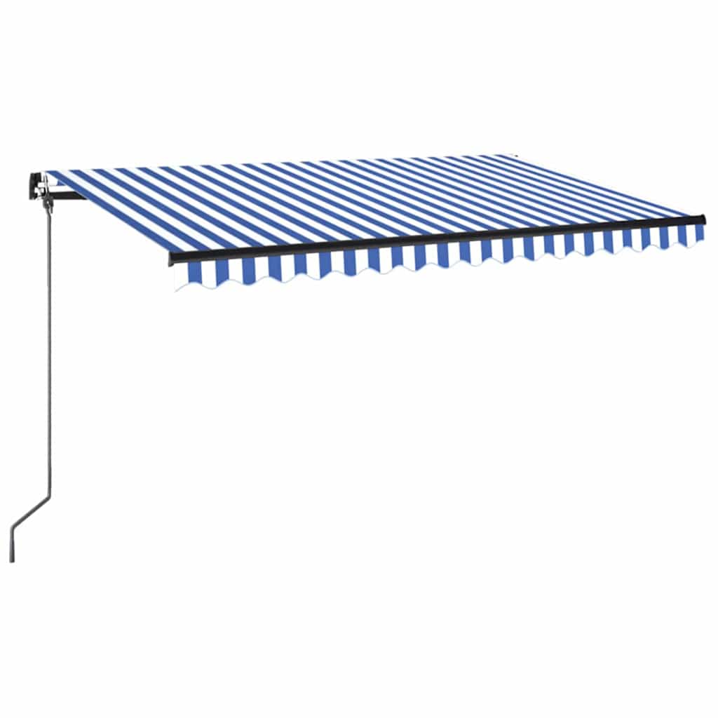 Tenda da sole manuale con LED solare 4 x 3,5 m