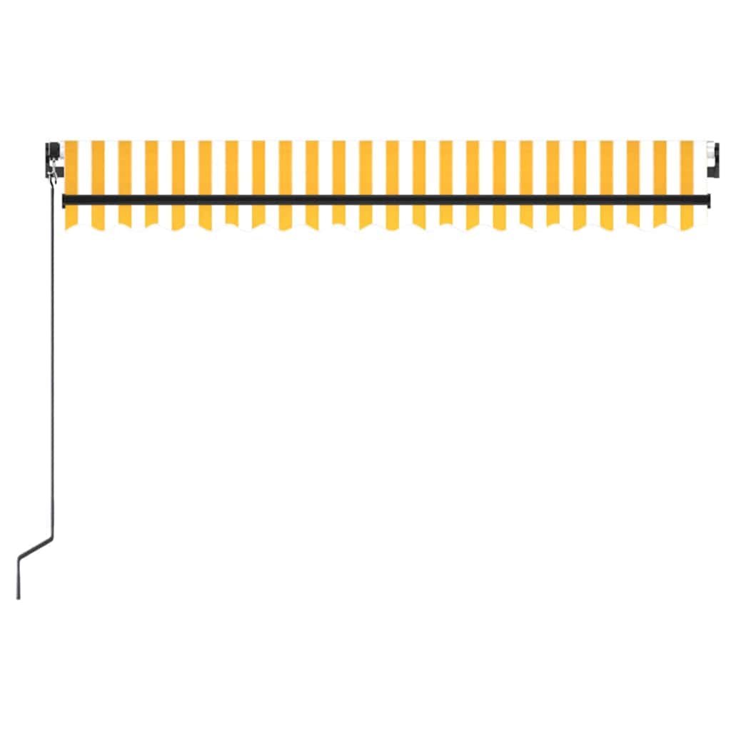 Tenda da sole manuale con LED solare 4 x 3,5 m