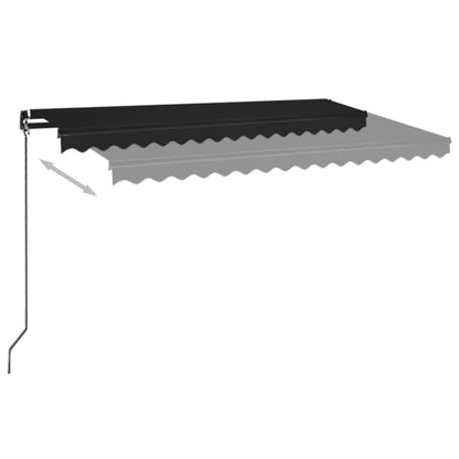 Tenda da Sole Retrattile Manuale 450x350 cm Antracite | homemem39