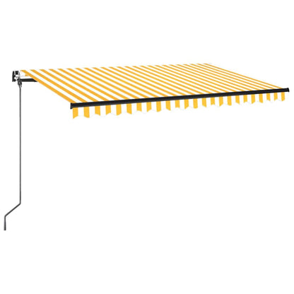 Tenda da sole manuale con LED solare 4,5 x 3,5 m
