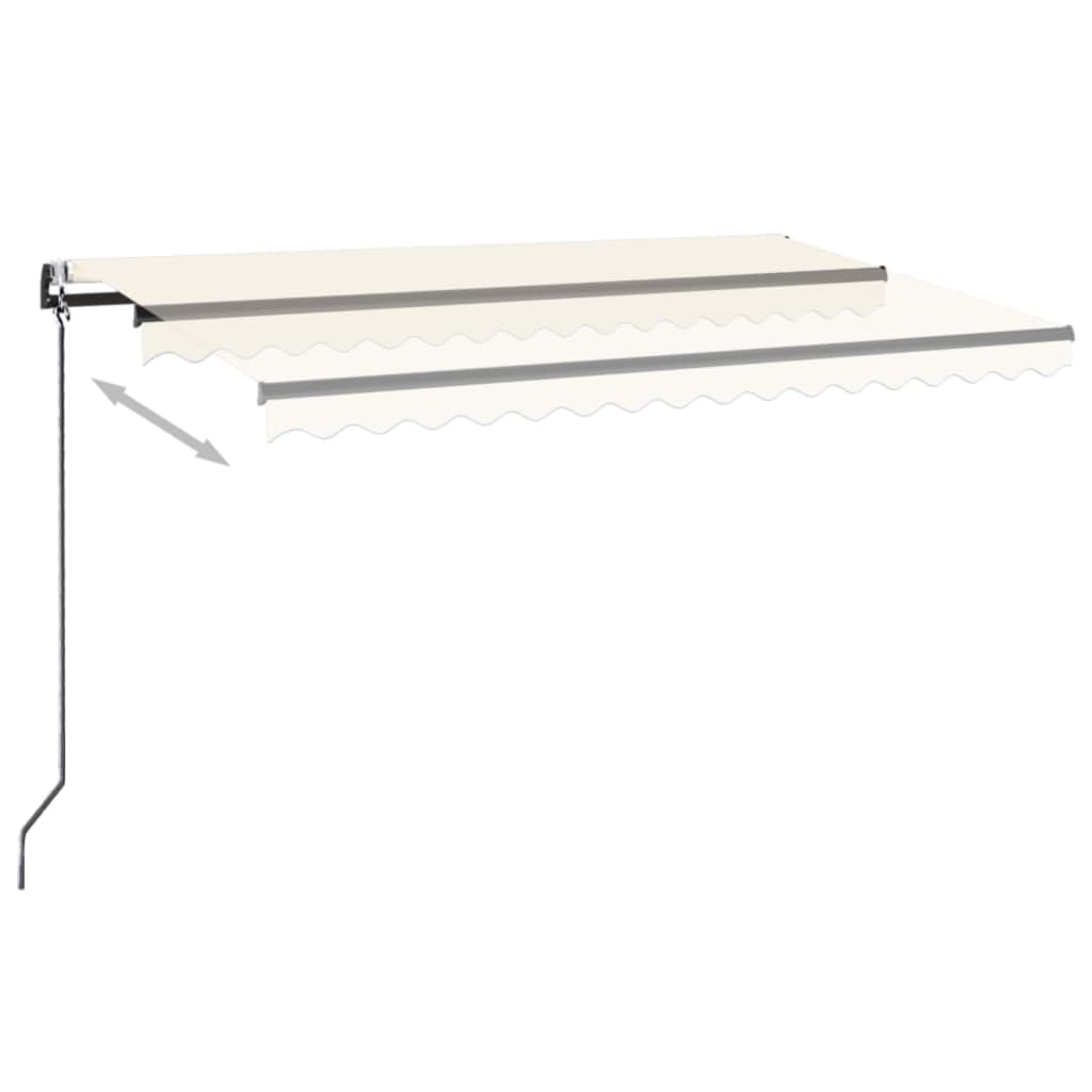 Tenda da Sole Retrattile Automatica 450x350 cm Crema | homemem39