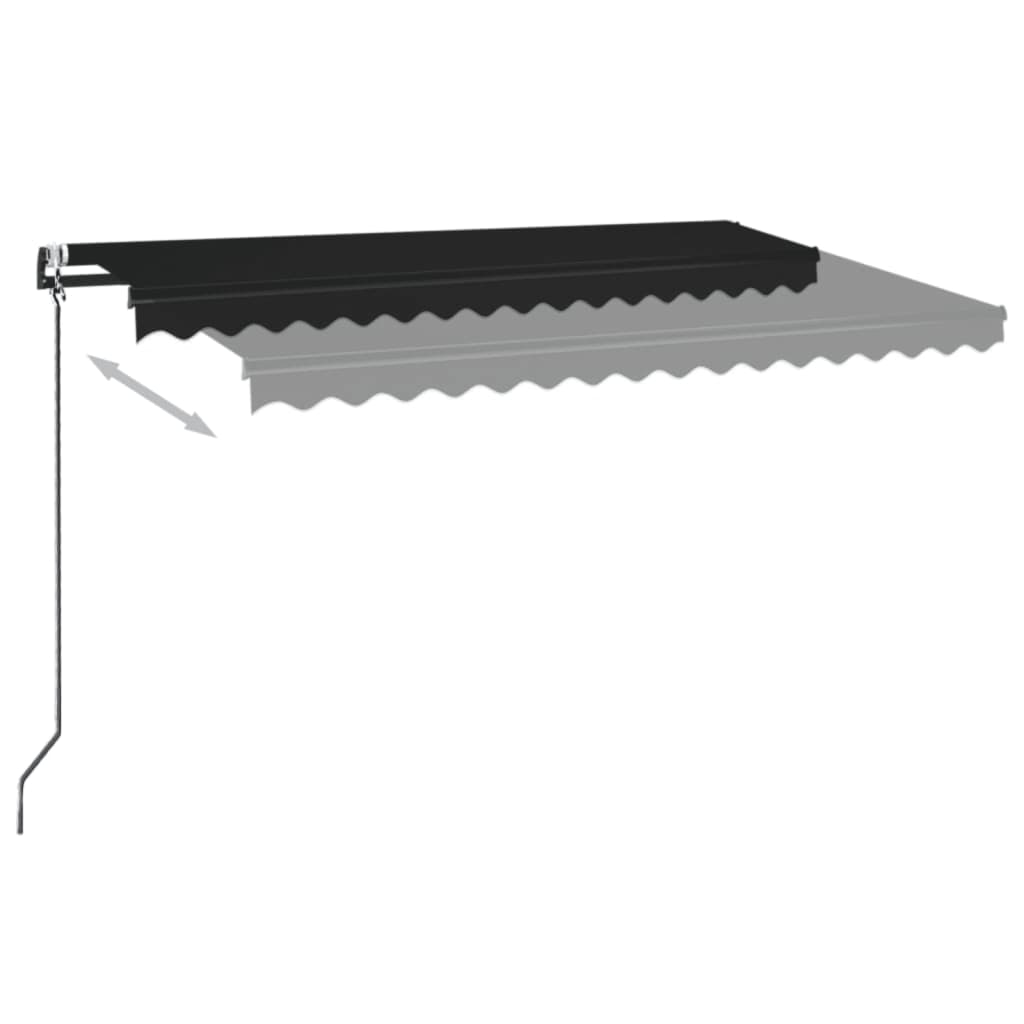 Tenda da Sole Retrattile Automatica 450x350 cm Antracite | homemem39