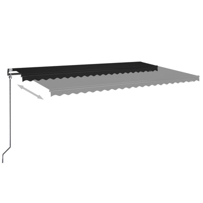 Tenda da Sole Retrattile Automatica 500x350 cm Antracite | homemem39