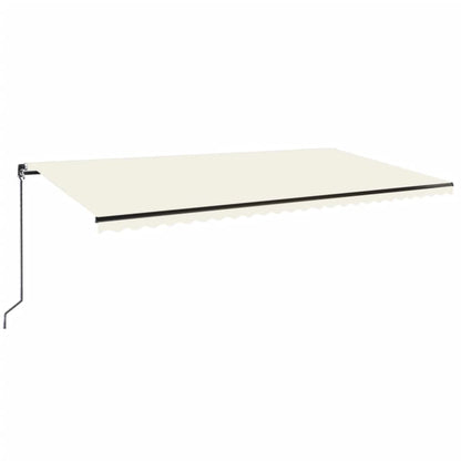 Tenda da Sole Retrattile Manuale 600x350 cm Crema | homemem39