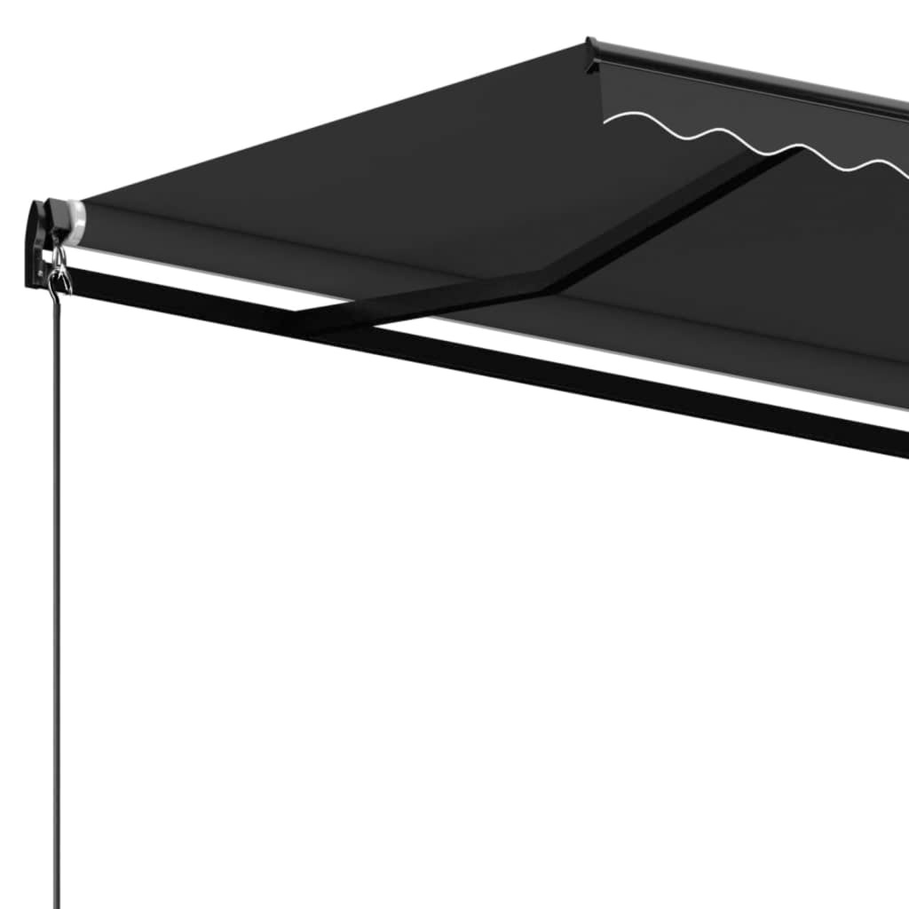Tenda da Sole Retrattile Manuale 600x350 cm Antracite | homemem39