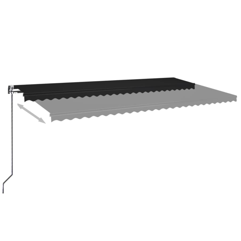 Tenda da Sole Retrattile Automatica 600x350 cm Antracite | homemem39