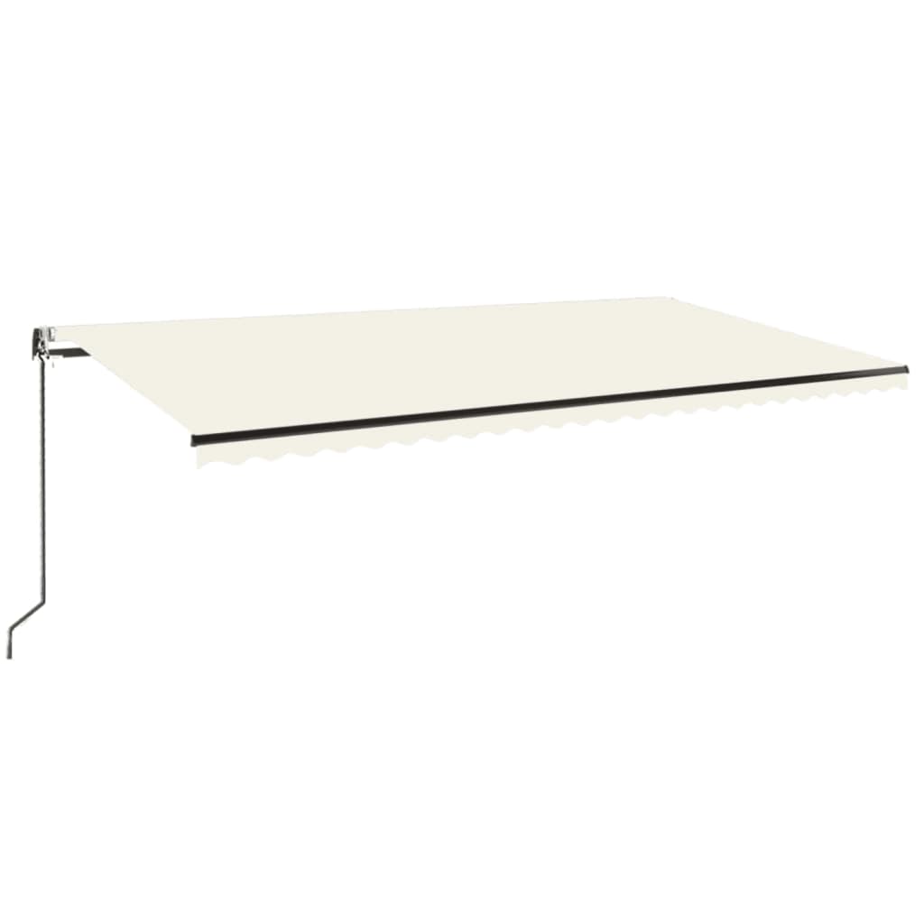 Tenda Automatica con Sensore Vento e LED 600x350 cm Crema | homemem39