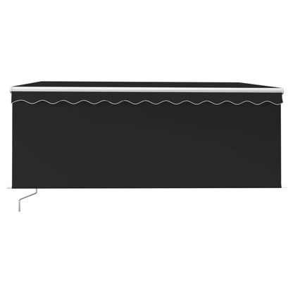 Tenda da Sole Retrattile Manuale con Parasole 3x2,5 m Antracite