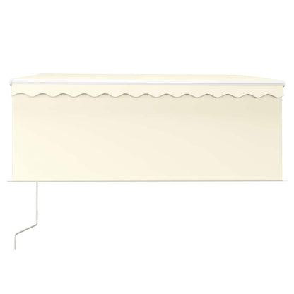 Tenda Automatica con Parasole LED e Sensore Vento 3x2,5m Crema | homemem39