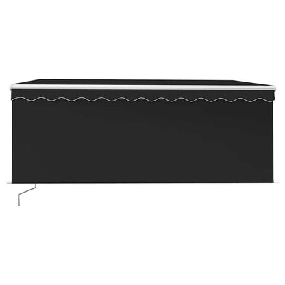 Tenda da Sole Retrattile Manuale con LED 3,5x2,5 m Antracite