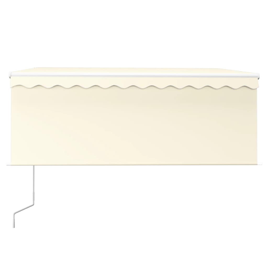 Tenda Sole Retrattile Automatica con Parasole 3,5x2,5 m Crema - homemem39