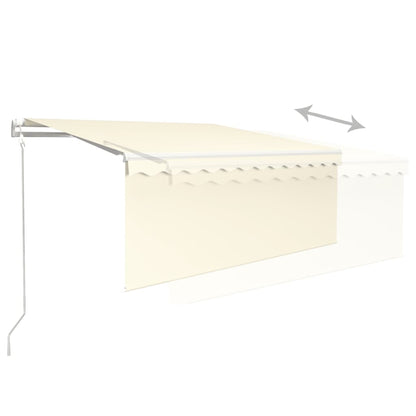 Tenda Sole Retrattile Automatica con Parasole 3,5x2,5 m Crema | homemem39