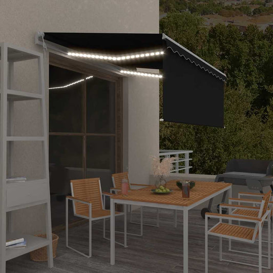 Tenda Automatica con Sensore Vento Parasole 3,5x2,5 m Antracite | homemem39