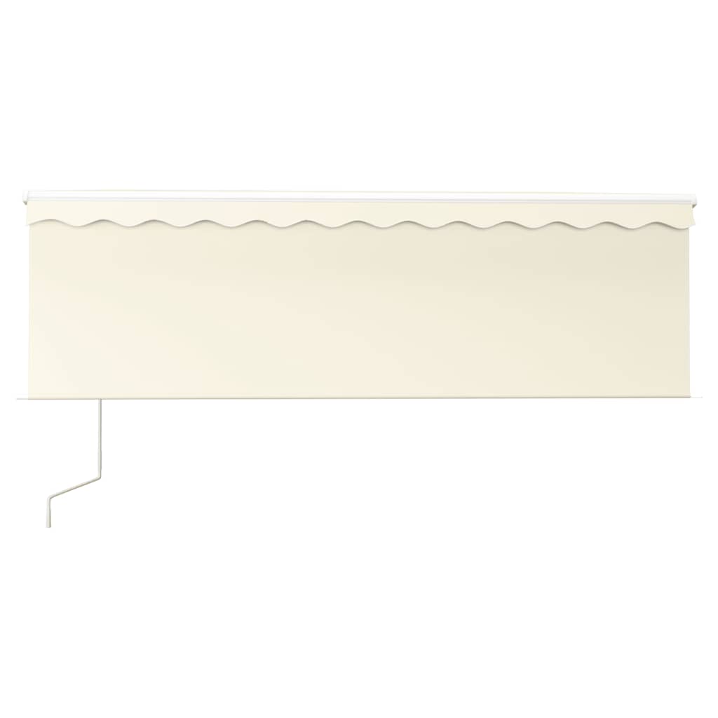 Tenda da Sole Retrattile Automatica con Parasole 4x3 m Crema - homemem39