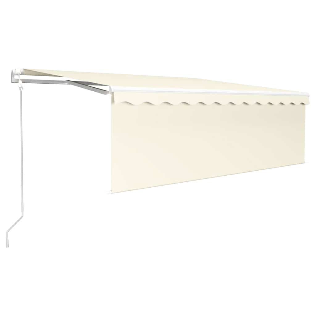 Tenda Automatica con Parasole LED e Sensore Vento 4x3 m Crema | homemem39