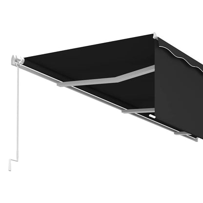 Tenda da Sole Retrattile Manuale con Parasole 6x3 m Antracite | homemem39