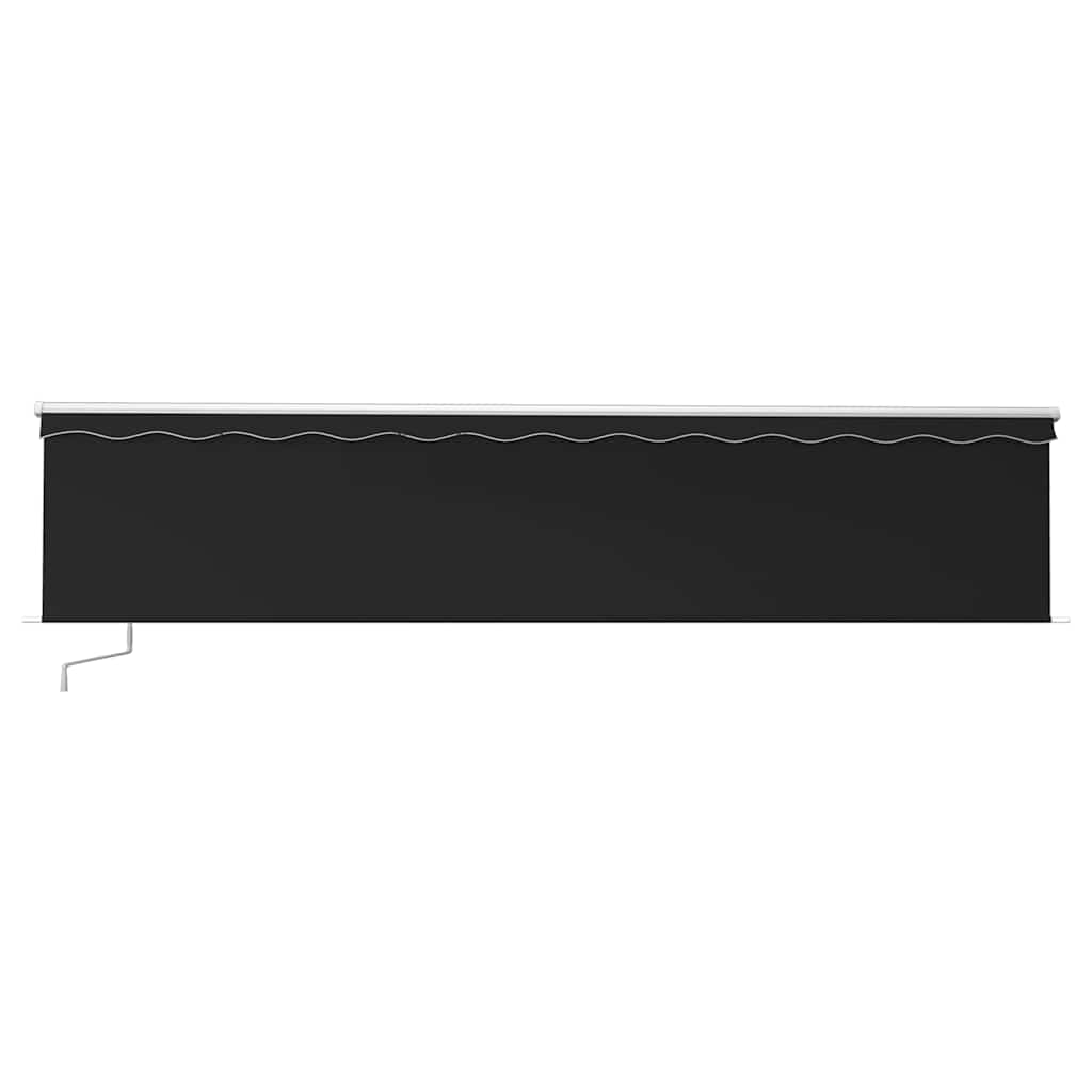 Tenda da Sole Retrattile Manuale con LED 6x3 m Antracite | homemem39