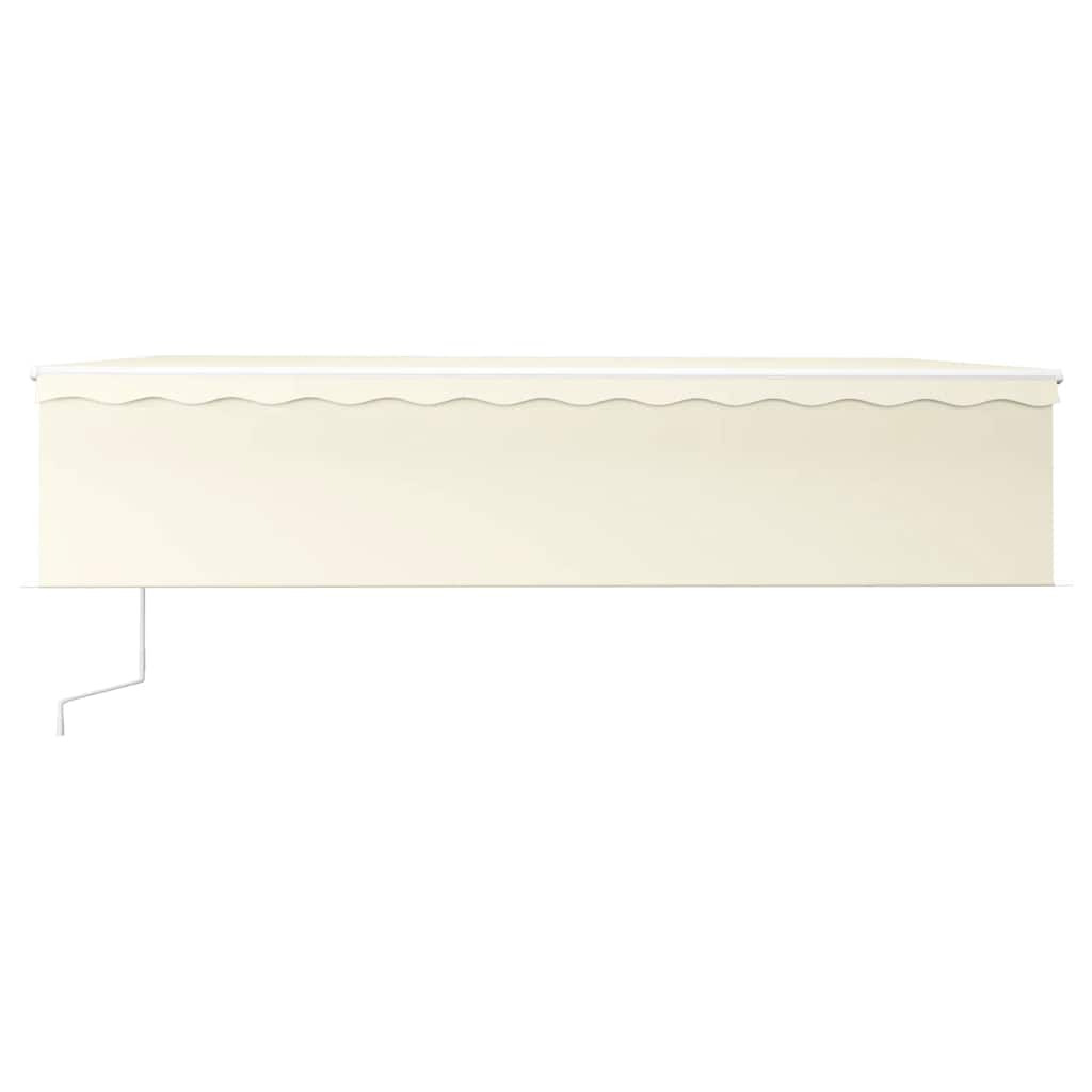 Tenda da Sole Retrattile Automatica con Parasole 6x3 m Crema | homemem39
