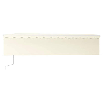 Tenda da Sole Retrattile Automatica con Parasole 6x3 m Crema | homemem39