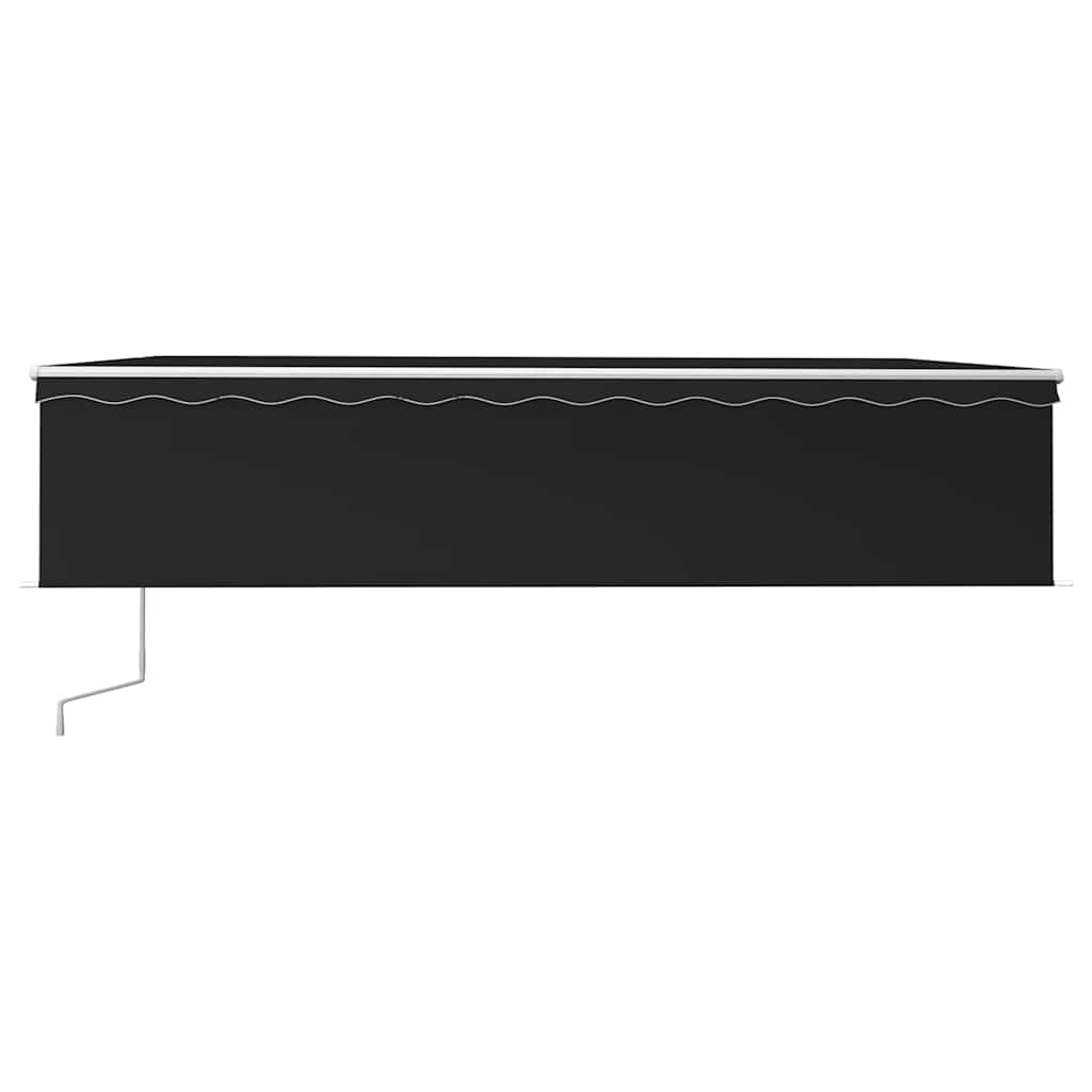 Tenda da Sole Retrattile Automatica con Parasole 6x3m Antracite | homemem39